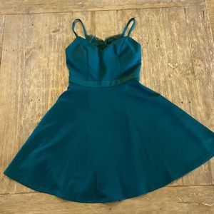 Emerald Green skater dress